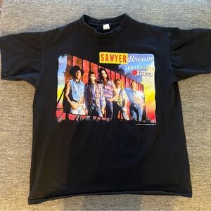 Rare Vintage 1993 Sawyer BROWN OUTSKIRTS TOUR T-SHIRT Size XL